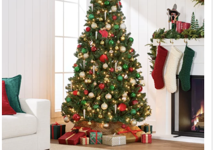 Christmas tree and holiday items for 50% off