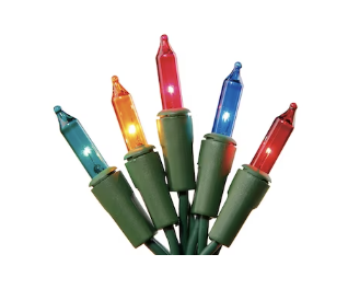 100-count 20.6 Ft Clear Incandescent Mini Christmas Lights $1.98