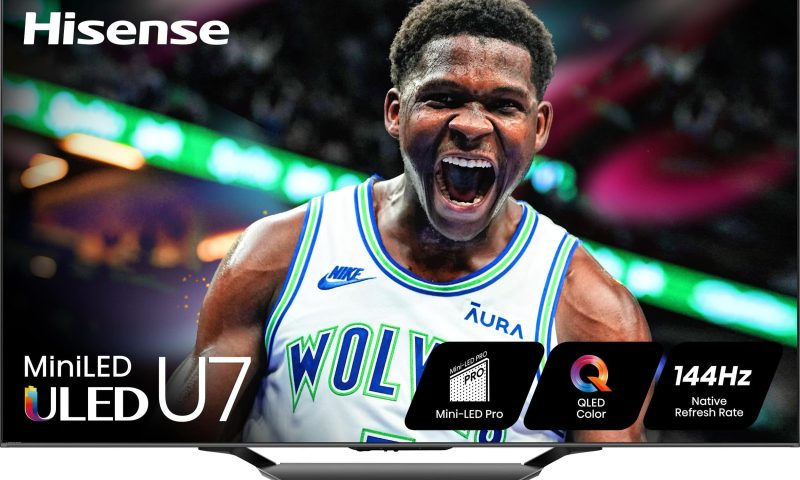 Hisense – 55″ Class U7 Series Mini-LED 4K UHD QLED Smart Google TV (2024) $499.9