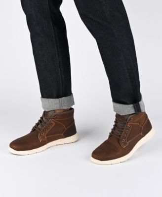 Men’s Magnus Casual Leather Sneaker Boots $25.99