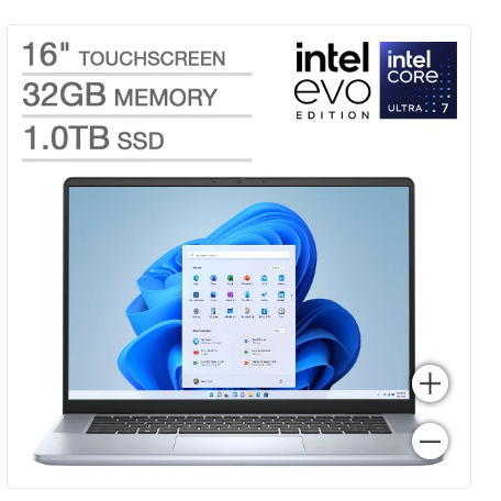 Dell Inspiron Plus 16 Touchscreen Intel Evo Platform Laptop – Intel Core Ultra 7 155H – 1920 x 1200 – Windows 11 Home – 32GB RAM – 1TB SSD price was $949.9 ->$899.9