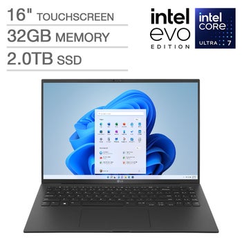 LG gram 16 Touchscreen Intel Evo Platform Laptop – Intel Core Ultra 7 Processor 155H – WQXGA (2560×1600)  – Windows 11 price was $1099.9 $999.9