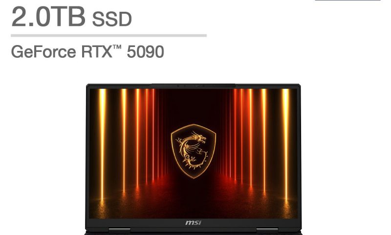 MSI Raider 18 HX 18 Gaming Laptop – Intel Core Ultra 9 285HX – NVIDIA RTX 5090 – 2560×1600 – Windows 11 – 64GB RAM – 2TB SSD price was $3899.99 $3599.99