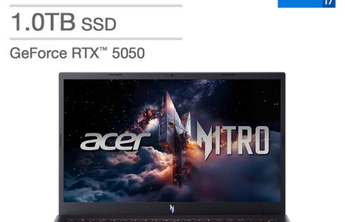 Acer Nitro V 15.6 Gaming Laptop – Intel Core i7-13620H Processor – NVIDIA GeForce RTX 5050 Laptop GPU – Full HD IPS 165Hz Display – 16GB DDR4 – 1TB PCIe Gen 4 SSD – Windows 11 Home price was $999.99 $899.99